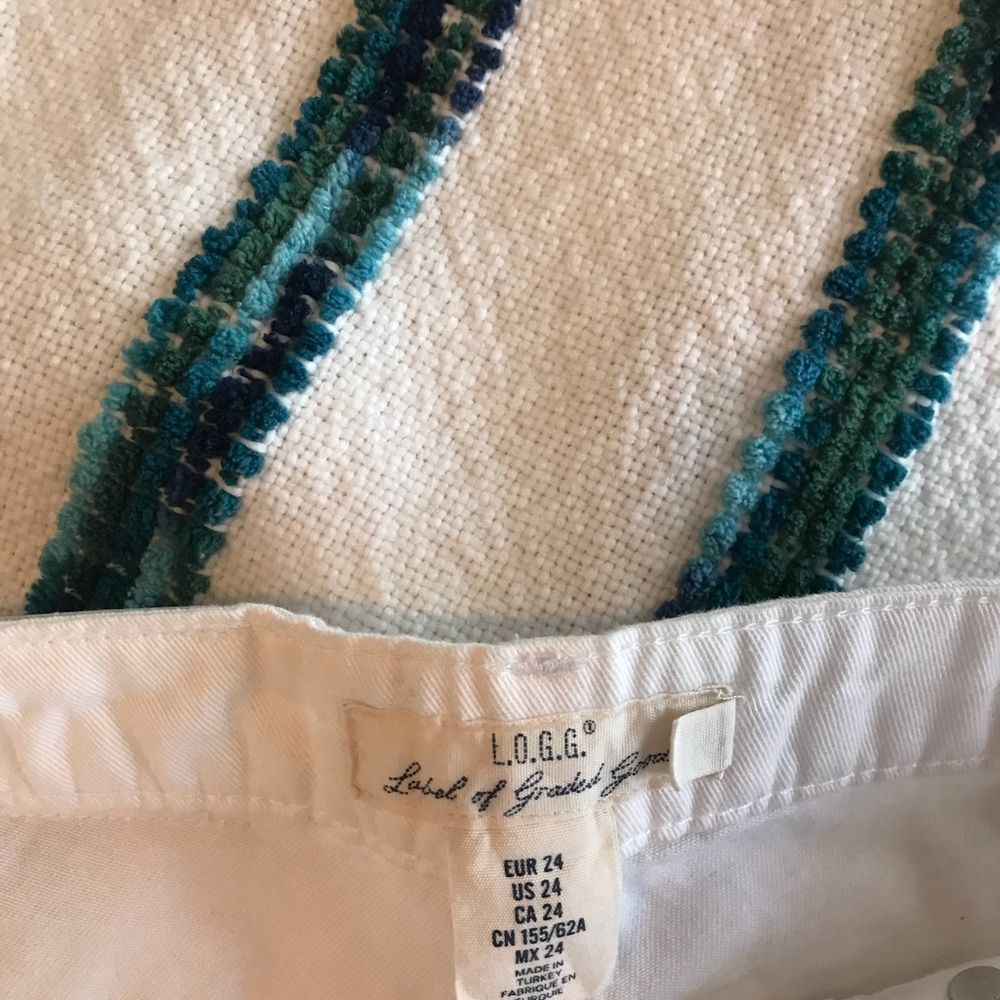 White Demin Shorts